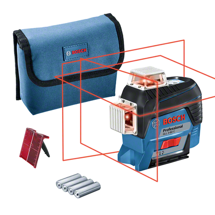 جهاز تحديد المستويات 80 متر  3 مستويات  مزود بتطبيق للتحكم في المعايرة GLL 3-80C  - BOSCH