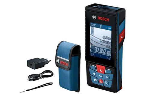 جهاز قياس مسافات ومساحة وحجم 120متر - بلوتوث + كاميرا GLM 120 C -  BOSCH