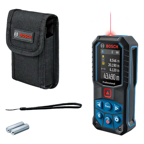 جهاز قياس مسافات ومساحه و حجم مزود بالبلوتوث 50 متر GLM 50-27 C   BOSCH - 0601072t00