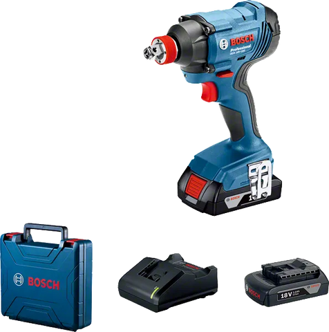 شنيور فك  وربط  لقم  12 " بطارية  18فولت 3 امبير عزم 180 نيوتن  06019G5223  GDX 180-LI - BOSCH