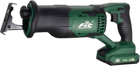 منشار امامى بطارية ليثيوم 20 فولت + 2 بطارية 2امبير + شاحن سريع  FIT -35906600 - UBRS20