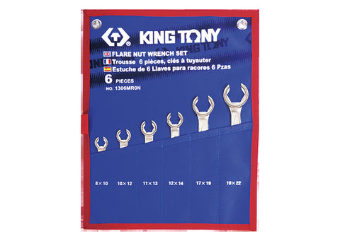 طقم مفتاح لاكور زيت 6ق  8 : 22     1306MR   king tony