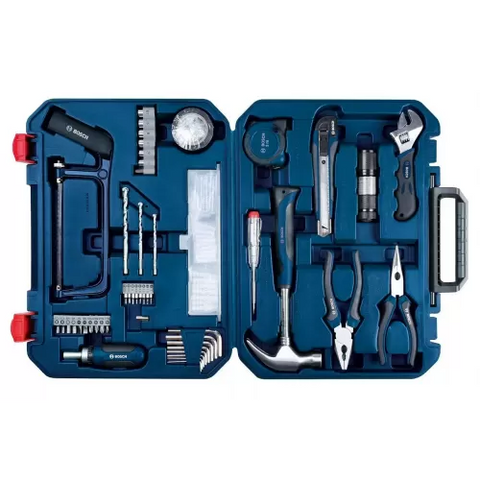 طقم من المعدات اليدويه + سنون مفكات + لقم 108 قطعه  BOSCH  - 2607002788