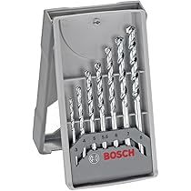 طقم بنط  الطوب كعب سليندر 7 ق   2607017035 - Bosch X-Pro Stone Drill Bit Set Impact 7Pc