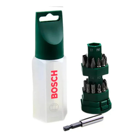 طقم من سنون المفكات 25 قطعه + ادبتر 2607019503 BOSCH