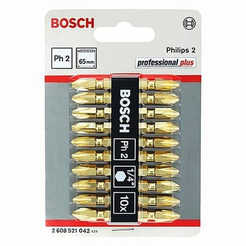 طقم سنون مفكات 10 قطع PH2 تيتانيوم  -  2608521042 -  BOSCH