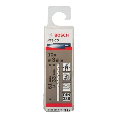 علبة بنط كوبلت للتخريم فى الأستانلس مقاس 3 مم BOSCH 2608585876