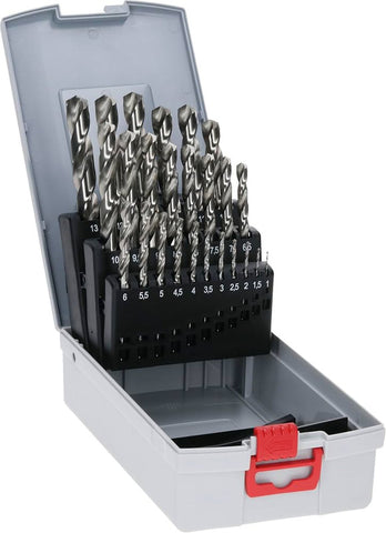 طقم بنط حدادى مسنونة 25 قطع من 1 مم الى 13 مم 2608587017 - BOSCH