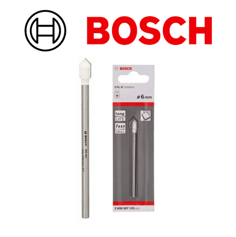 بنطة كعب سليندر للسيراميك 6 مم * 80 مم  BOSCH - 2608587161