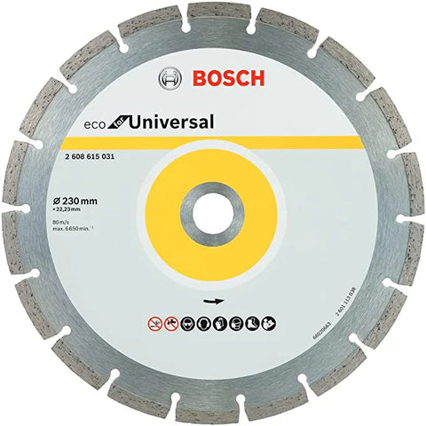 ديسك قطعية الماظ يونيفرسال 9 بوصة ايكو Diamond Disc - 2608615031 - l 230mm - BOSC