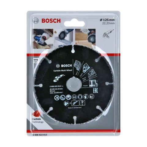 صنية  متعددة الاستخدام 5 " بوش  Carbide Multi Wheel Ø125mmx22 23  -  2608623013