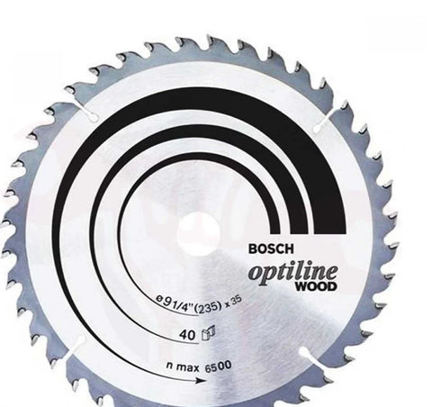 سلاح منشار خشب 9.25 " 40  سنة  بوش  2608640894  -  Optiline CSB (Wood) 235X2.5X35 (40)