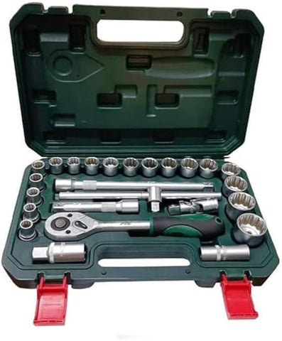 طقم لقم رباط 12" مسدس - 25 قطعة  10 :  32  مم كروم فانديوم FIT  - 25-6PT -  49000800