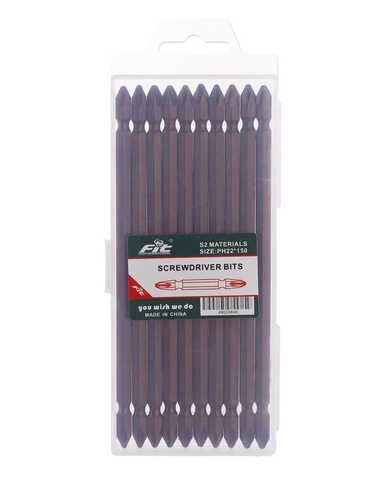 لقمة سن مفك اتجاهين صليبة طول 15 سم احمر PH2 - FIT - 49039890