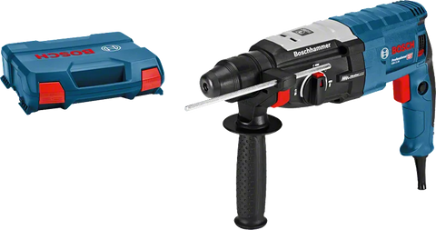 شاكوش تخريم  تكسير 28 مم - الكترونى 880 وات 3 حركة قوة الطرق 3.2 جول GBH 2-28,L- Case- BOSCH+++