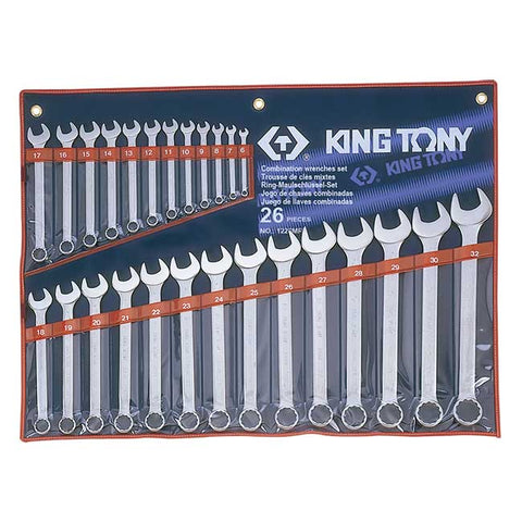 طقم مفتاح بلدي مشرشر 6 : 32مم    26ق   1226MR    king tony