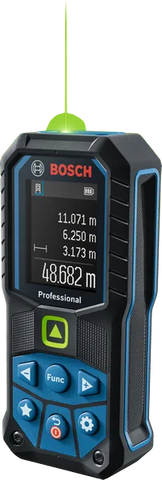 جهاز قياس مسافات ومساحه وحجم ليزر اخضر 50 متر  BOSCH  - GLM 50-25 -0601072v00