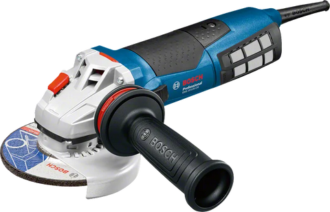 صاروخ (جلاخة زاوية) بوش Bosch Professional GWS 19-125 CIE قدرة 1900 وات مقاس 5 بوصة (125 مم) سرعة 11500 لفة/دقيقة بثبات تحت الحمل وفصل أوتوماتيك للتجليخ والقطع