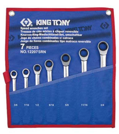 طقم مفتاح بلدى مشرشر سيستيم بالبوصة 7ق 38 - 34 12207SRN king tony