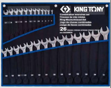 طقم مفتاح بلدي مشرشر جديـد  (1062)  6 : 32مم    26ق TETORON   12D26MRN    king tony